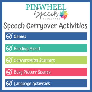 Speech Carryover Activities