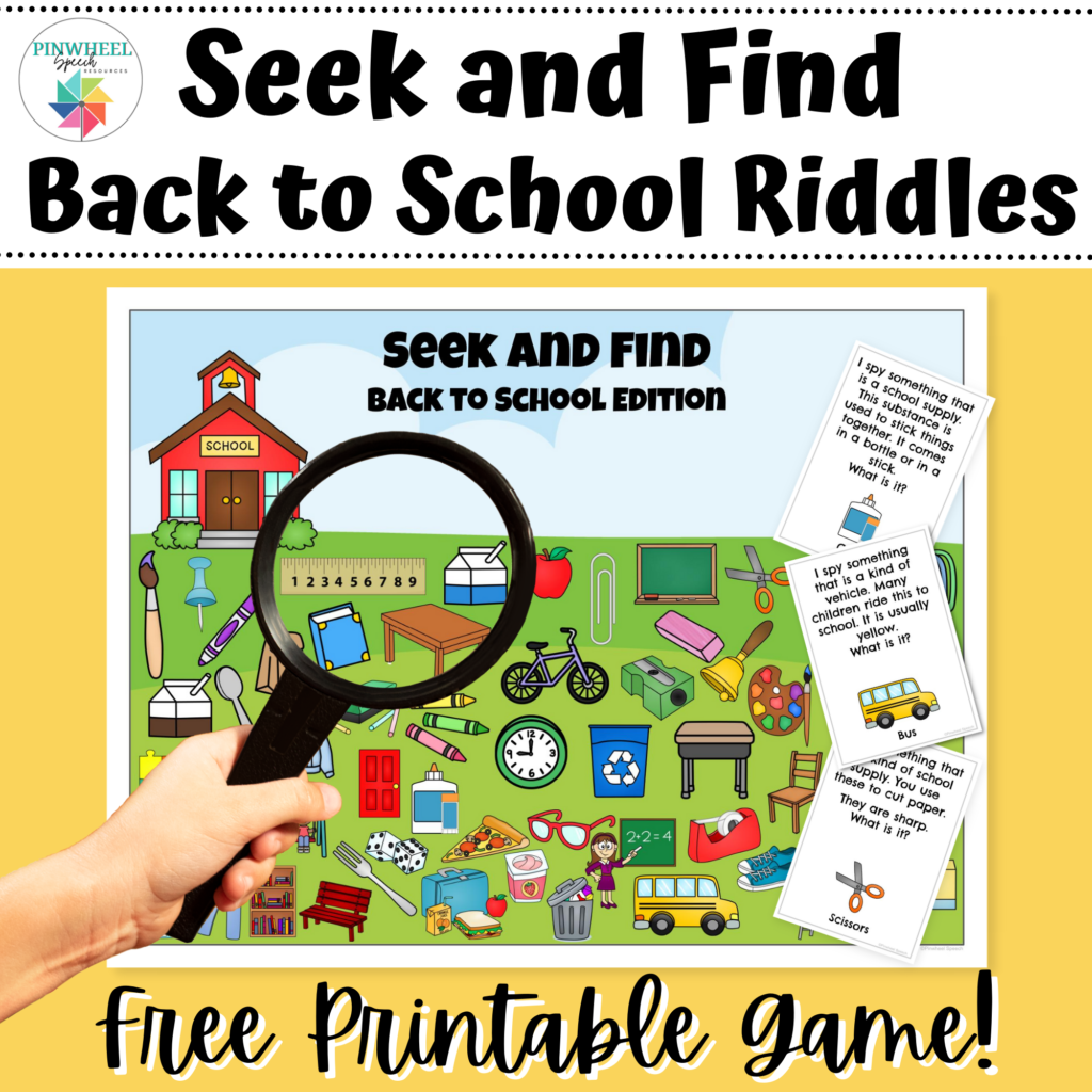 Click here to download your Free printable back to school game