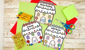 Printable Gingerbread house craft