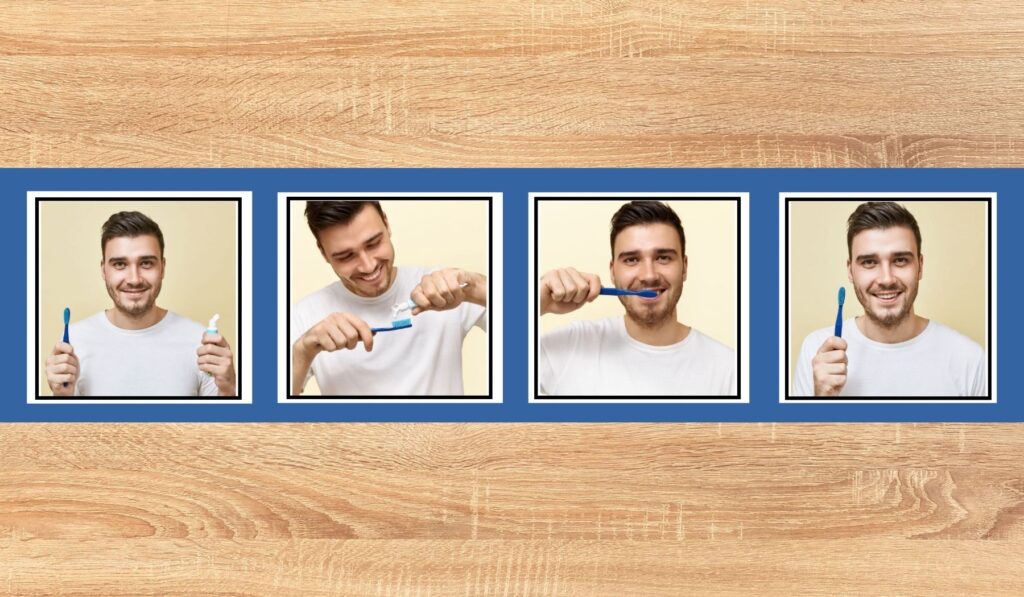 A visual sequence for brushing your teeth