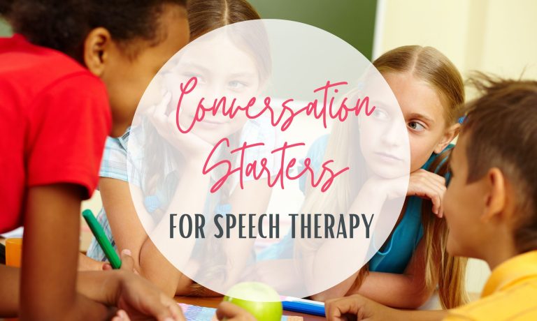 Conversation Starters for Speech Therapy - Pinwheel Speech Resources