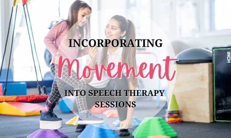 A young girl completing an obstacle course with the help of her therapist