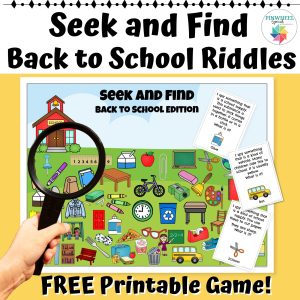 Seek and Find School Vocabulary Game Cover