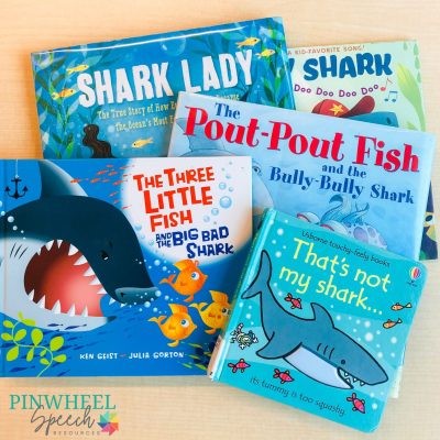 Shark themed books for Pre K-1st graders