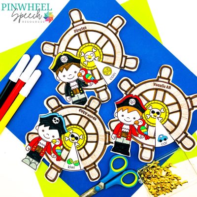 Pirate Ship Wheel Craft by Pinwheel Speech