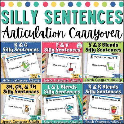 Silly Sentences Boom Cards